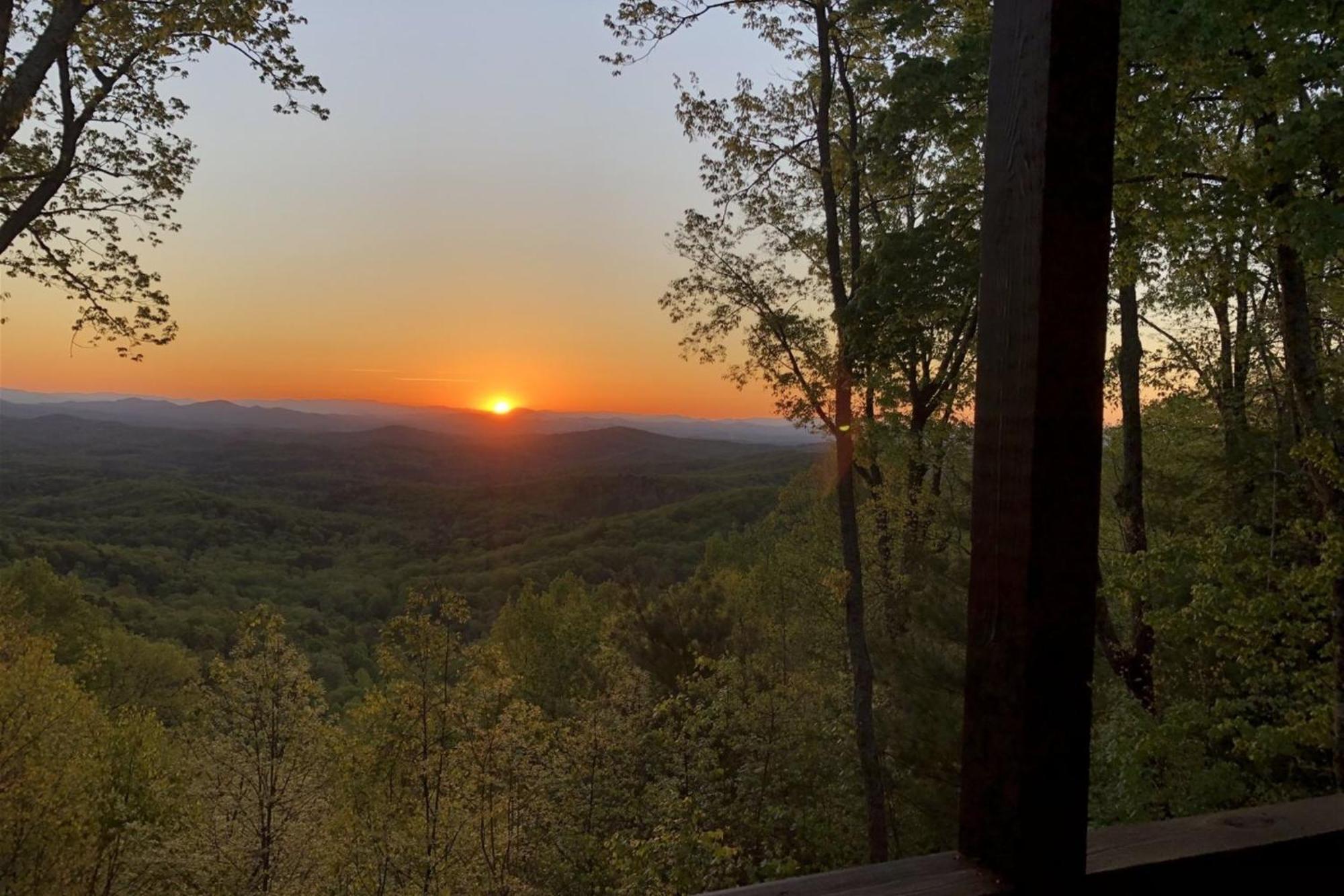 Appalachian Sunrise Amazing Views Close To Blue Ridge Hike From The Cabin Exterior foto